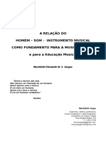 A Relação Do Homem - Som - Instrumento Musical Com Fundamento para Musicoterapia e Educação Musical - Meca Vargas