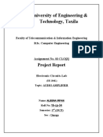 University of Engineering & Technology, Taxila: Project Report