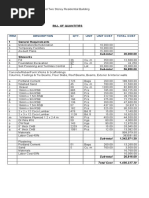 Bill of Quantities: Item Description Qty. Unit Unit Cost Total Cost