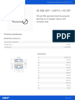 SE 508-607 + 1307 K + HS 307: SE and SNL Plummer Block Housings For Bearings On An Adapter Sleeve, With Standard Seals