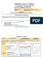 Diseño, Aplicación y Evaluación de Proyectos Educativos