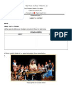 Comparison: Subject Vs Content