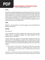 Case Digest: Southern Hemisphere Vs Anti-Terrorism Council: Facts