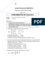 Eval Parcial - Fund - Cáculo - GQT - 2020-20 - A - TIPO - (A)