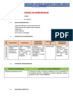 Sesion de Aprendizaje Ciencia y Tecnologia