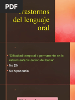 Trastornos Del Lenguaje Oral