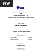 Trabajo Final Fuentes de Financiamientos A Corto Plazo