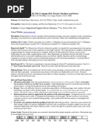 EE 341, EE 394-13, Spring 2015, Electric Machines and Drives