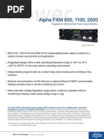 Alpha FXM 650, 1100, 2000: Ruggedized Uninterruptible Power Supply Modules