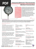 Industrial Bimetal Thermometer Bottom Connection: Since 1971