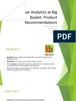 Customer Analytics at Big Basket-Product Recommendations