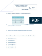 Matemática 5º Ano 2º Teste