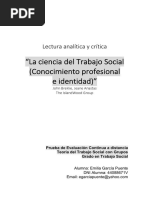 Analisis Critico Libro La Ciencia Del Trabajo Social