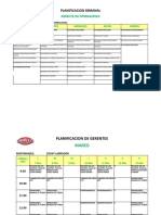 Calendario de Planificación Gerente