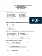 1 Genaral Evaluation of Units You Have Seen Name: José Daniel Last Name: Acosta González Grade - 5to - Date - 29/04/2020