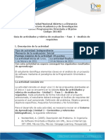 Guía de Actividades y Rúbrica de Evaluación - Unidad 1 - Fase 1 - Análisis de Requisitos