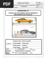 Lab 01 - Calculo de Fuerzas Que Se Oponen Al Movimiento Del Vehiculo