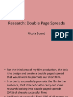 Research: Double Page Spreads: Nicola Bound