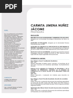 Curriculum Vitae Jimena Nuñez