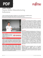 Toyota Motor Manufacturing Indonesia: Case Study