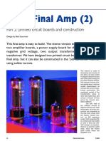 Valve Final Amp (2) Part 2 - Printed Circuit Boards and Construction