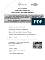 Correção Ficha Trabalho Teste 1 - Homem Natureza Uma Relação Sustentável
