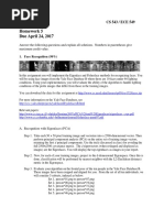 Homework 5 Due April 24, 2017: Computer Vision CS 543 / ECE 549