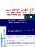 Frequently - Asked Questions (Faqs) On The Pfmat For Lgus