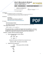 Module 12 1st Quarter Math 7