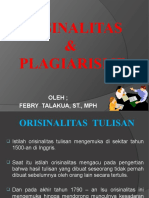 H. ORISINALITAS & PLAGIARISME - Pertemuan 6