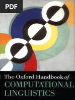 (Oxford Handbooks in Linguistics) Ruslan Mitkov (Ed.) - The Oxford Handbook of Computational Linguistics-Oxford University Press, USA (2003)