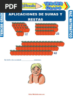 Aplicaciones de Sumas y Restas para Tercer Grado de Primaria