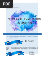 Prepara Tu Evaluacion en Síntesis: El Saber Científico