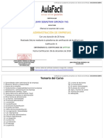 Certificado Aula Facil 4 Empresa