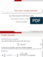 Ecuaciones Diferenciales Variables Separables