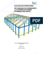 Memoria de Cálculo Estructural Tinglado Con Cerramiento