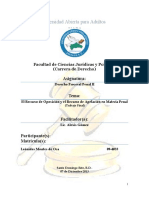 El Recurso de Oposicion y El Recurso de Apelacion Penal (Trabajo Final)