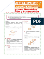 Criptograma de Adición y Sustracción para Segundo de Primaria