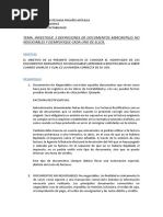 Documentos No Negociables