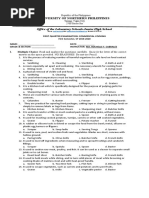 First Quarter Exam For Commercial Cooking