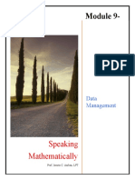 Statistics Module 9-10: Speaking Mathematically