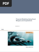 Financial Modeling Using Excel Mergers and Acquisitions: WWW - Yerite.co - in