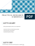 PRACTICAL RESEARCH II MODULE 4 PPT Version