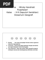 Glosarium Geografi