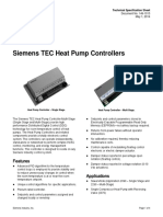 Siemens TEC Heat Pump Controllers: Features Applications