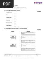 5-8 Chemical Analysis - Trilogy: 1.0 This Question Is About Pure Substances and Mixtures