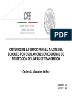 Criterios de Ajuste Bloqueo Por Oscilaciones