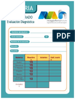 Evaluacion Diagnostica Quinto Grado