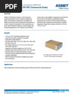 X7R Dielectric, 6.3 - 250 VDC (Commercial Grade) : Surface Mount Multilayer Ceramic Chip Capacitors (SMD MLCCS)