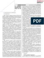 Decreto Supremo Que Aprueba Procedimientos Administrativos Estandarizados Del Sector Educación Cuya Tramitación Es de Competencia de Los Gobiernos Regionales